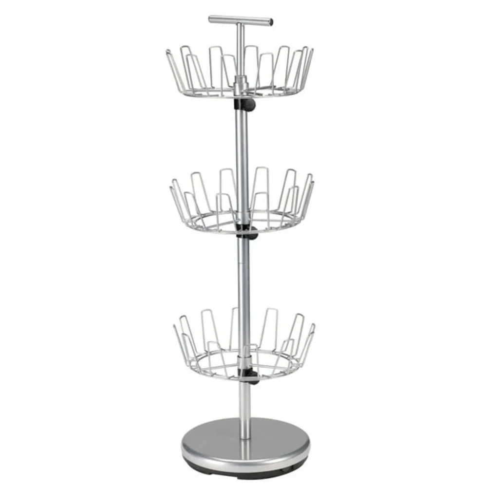 SOLD 🌹3-Tier Silver Metal Storage Rack - Picture 1 of 3